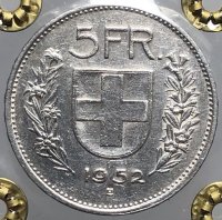 Svizzera
5 Franchi 1952 ... 